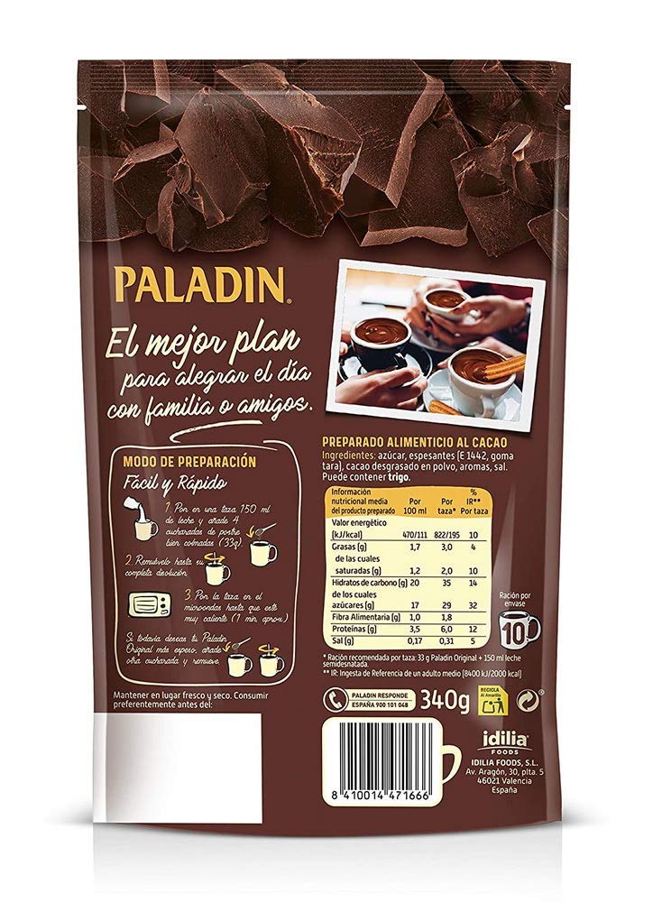Paladin Original Thick Hot Chocolate Mix – 12 oz (340 g)