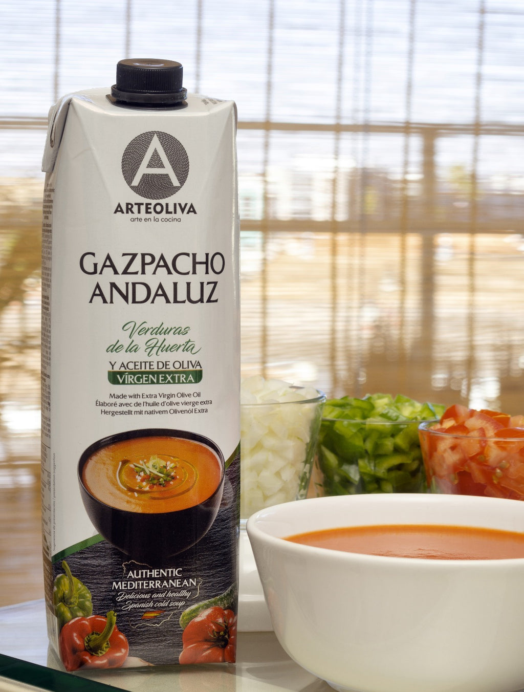 Arteoliva Gazpacho Andaluz with Extra Virgin Olive Oil