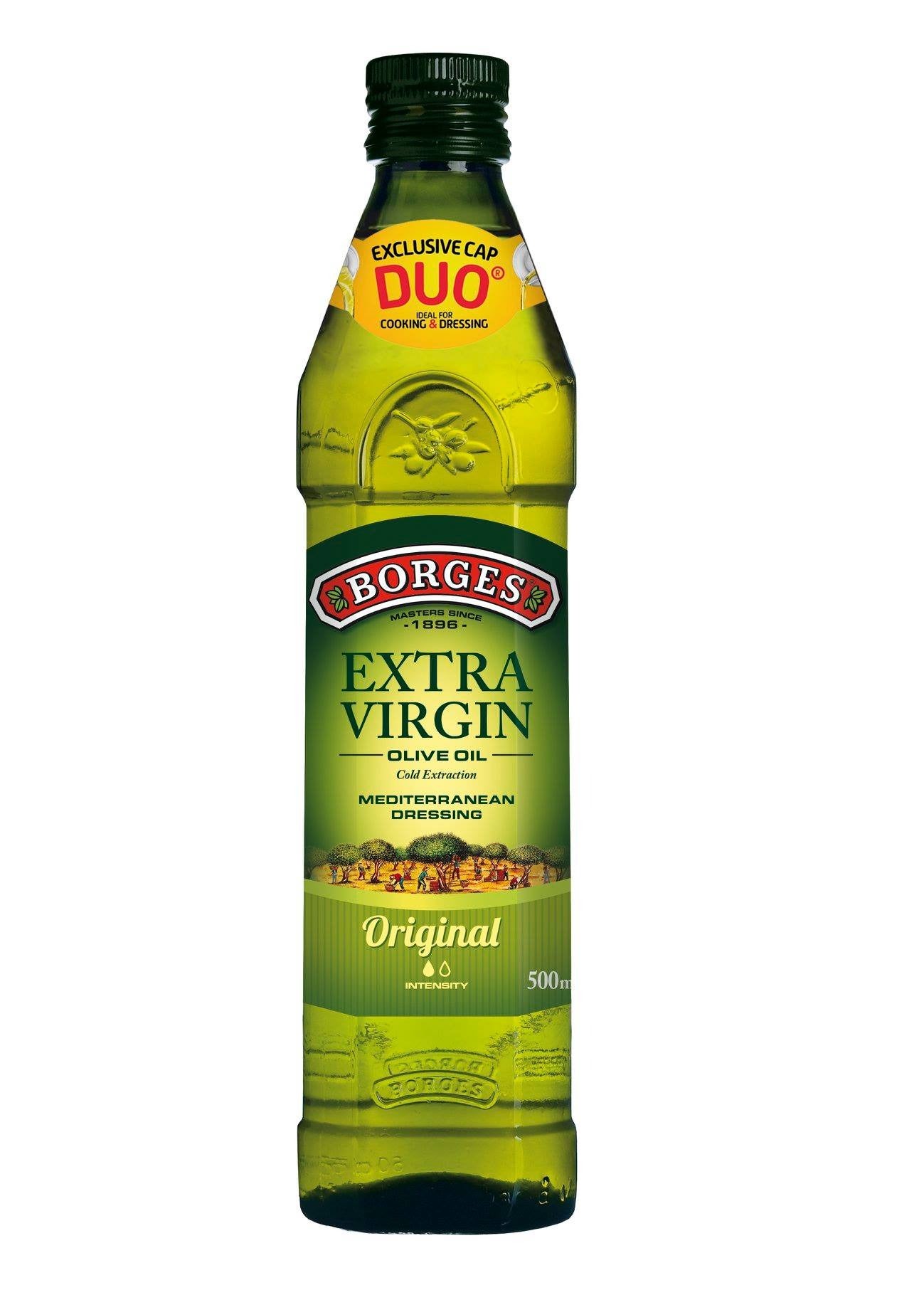 Borges Extra Virgin Olive Oil 17 fl oz 500ml Glass Bottle