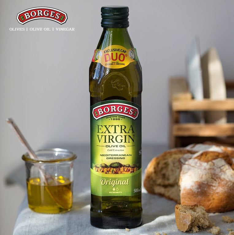 Borges Extra Virgin Olive Oil 17 fl oz 500ml Glass Bottle