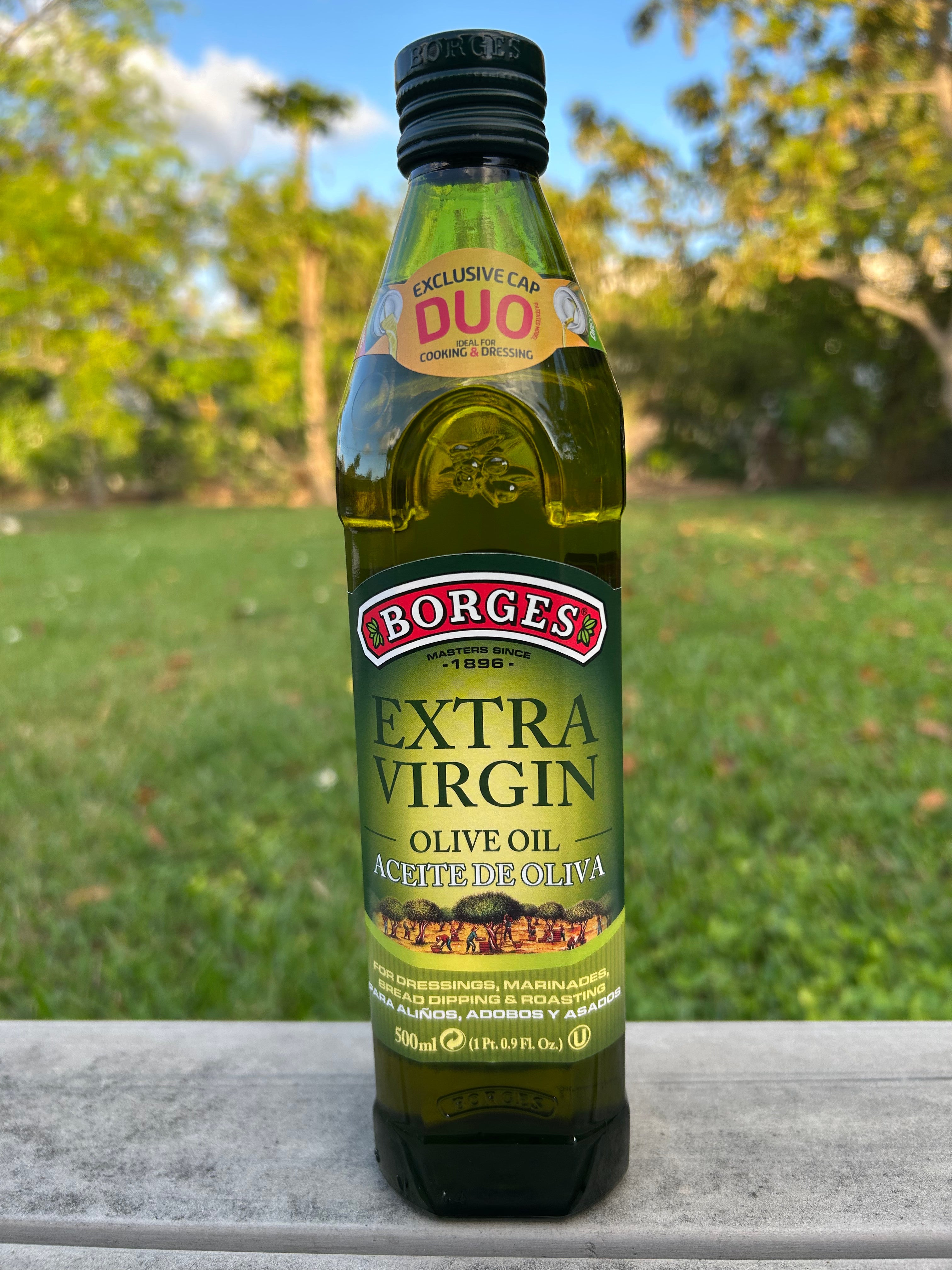 Borges Extra Virgin Olive Oil 17 fl oz 500ml Glass Bottle