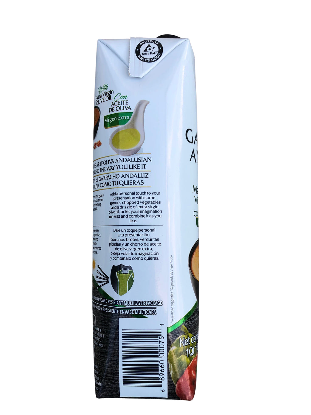 Arteoliva Gazpacho Andaluz with Extra Virgin Olive Oil