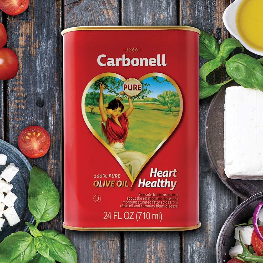 Carbonell - Pure Olive Oil - 24 Fluid Ounces Oz Tin